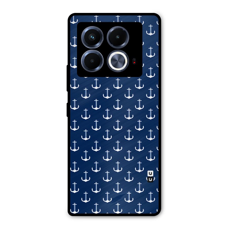Nautical Pattern Metal Back Case for Infinix Note 40 5G
