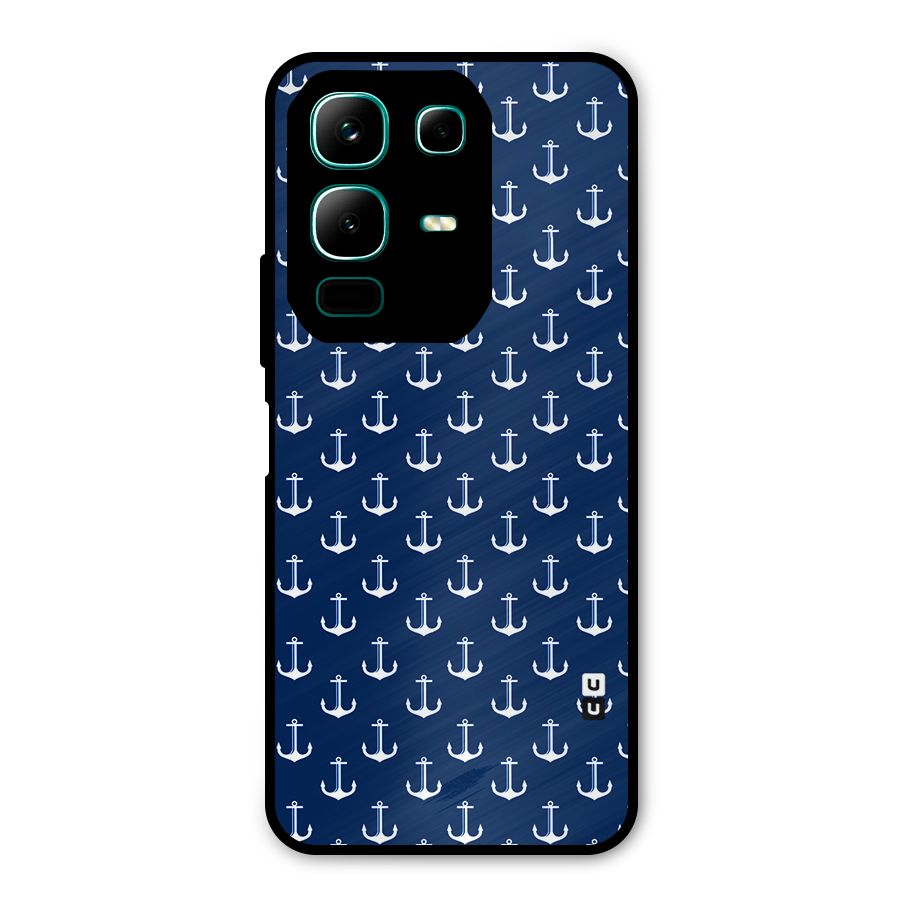Nautical Pattern Metal Back Case for Infinix Note 50x