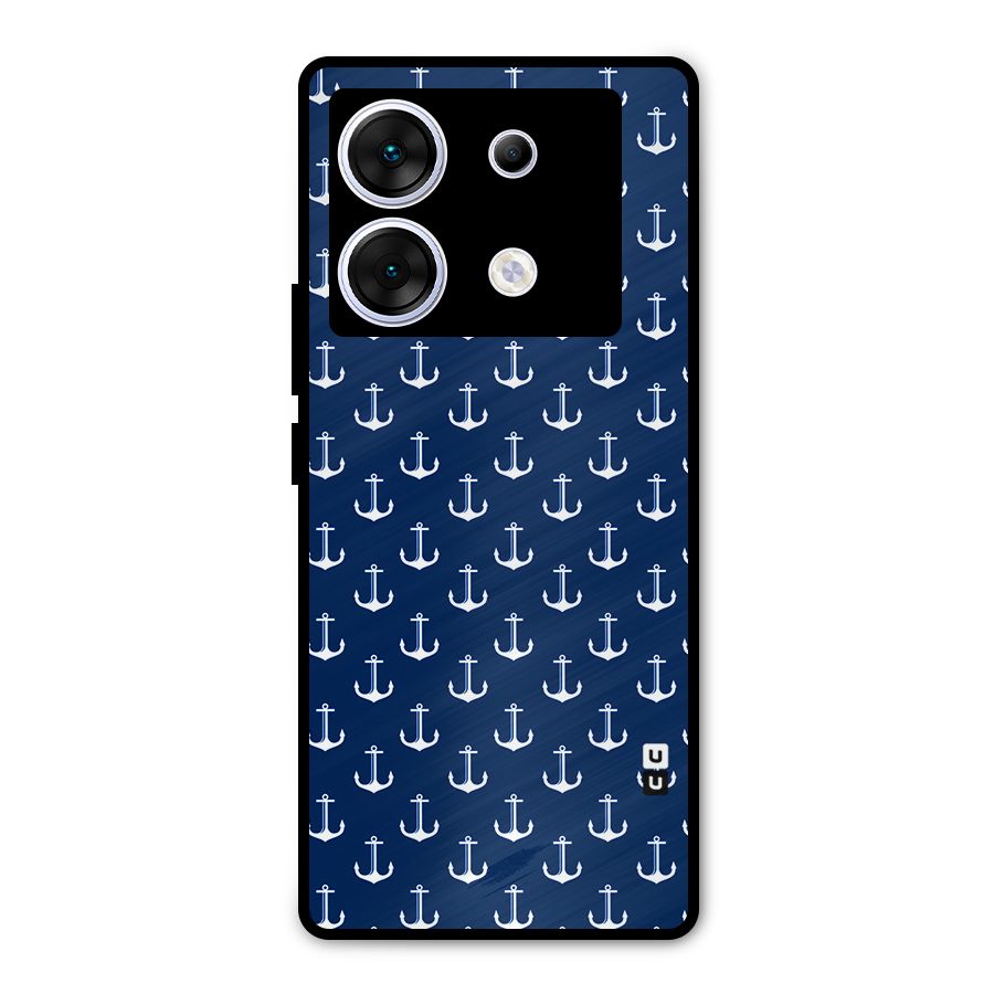 Nautical Pattern Metal Back Case for Infinix Zero 30 5G