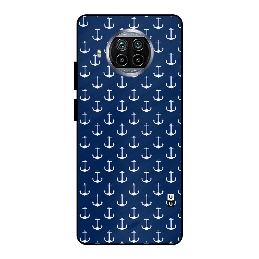 Nautical Pattern Metal Back Case for Mi 10i