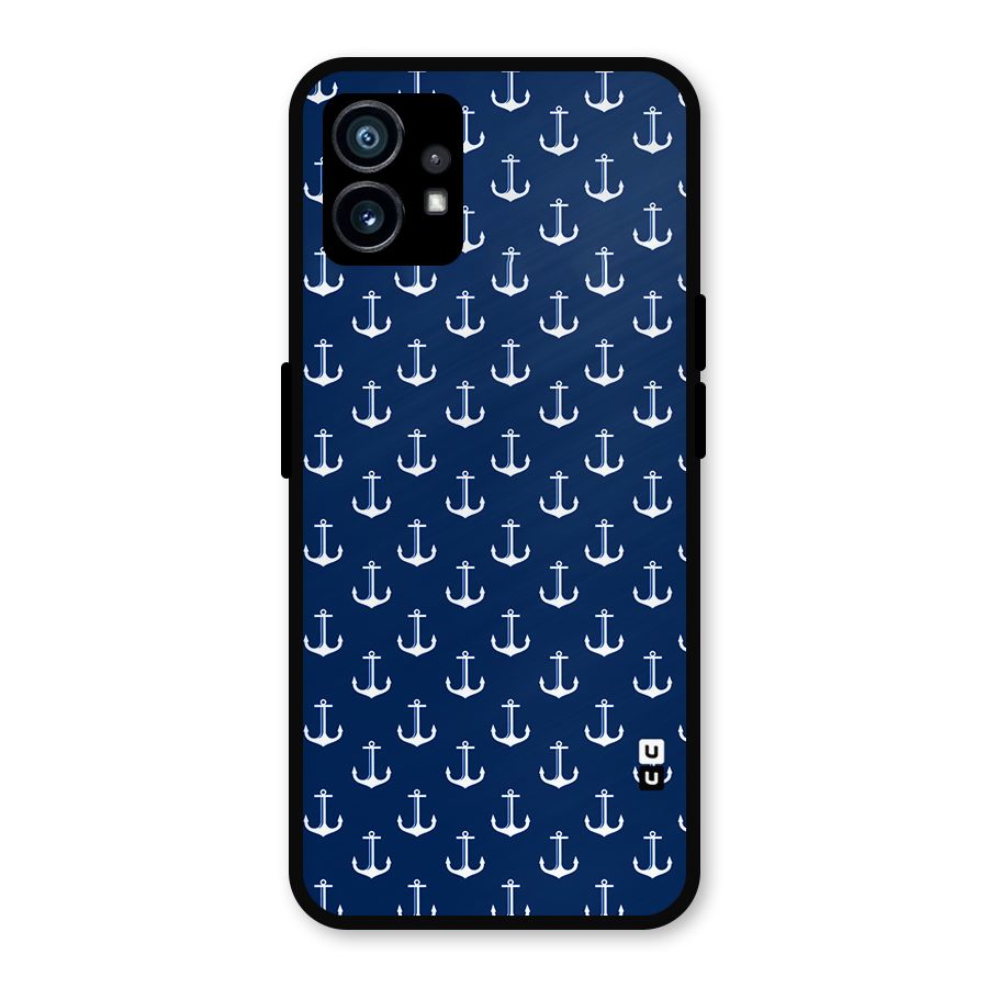 Nautical Pattern Metal Back Case for Nothing Phone 1