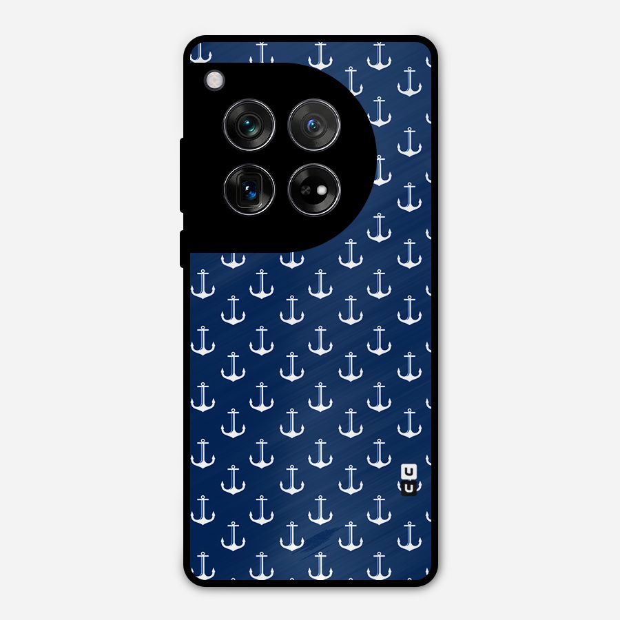 Nautical Pattern Metal Back Case for OnePlus 12