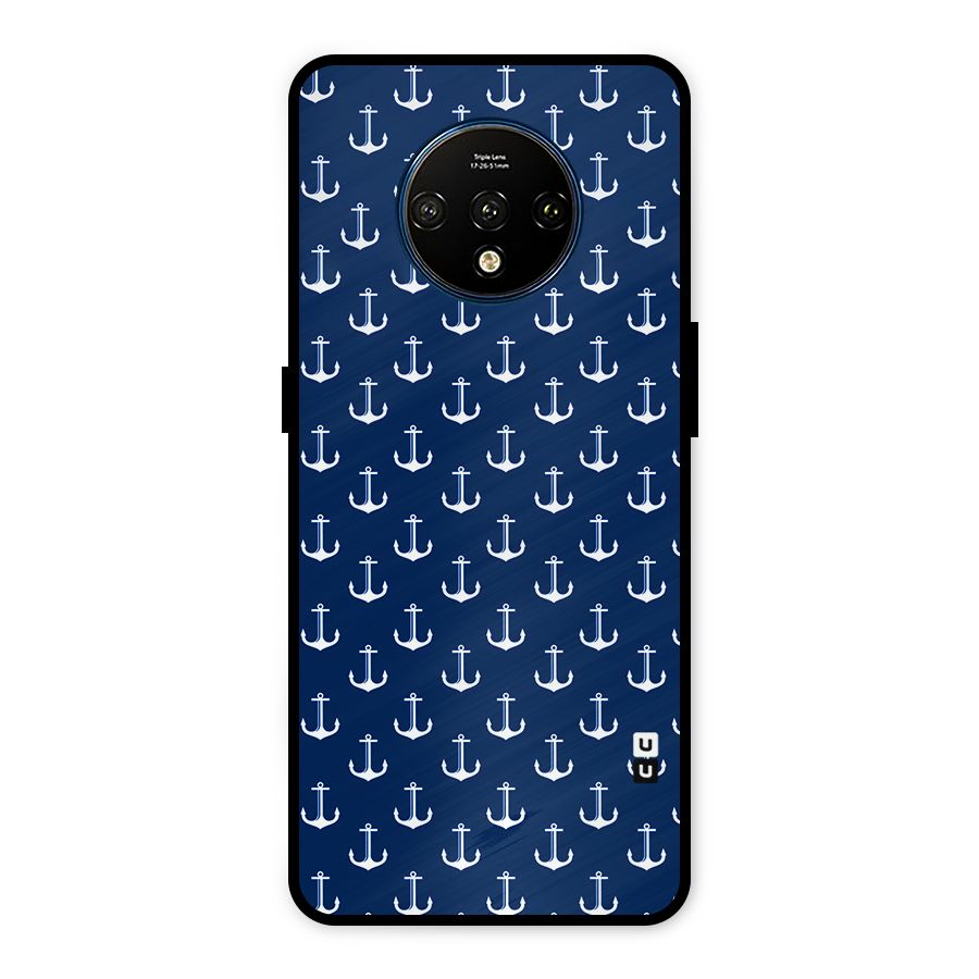 Nautical Pattern Metal Back Case for OnePlus 7T