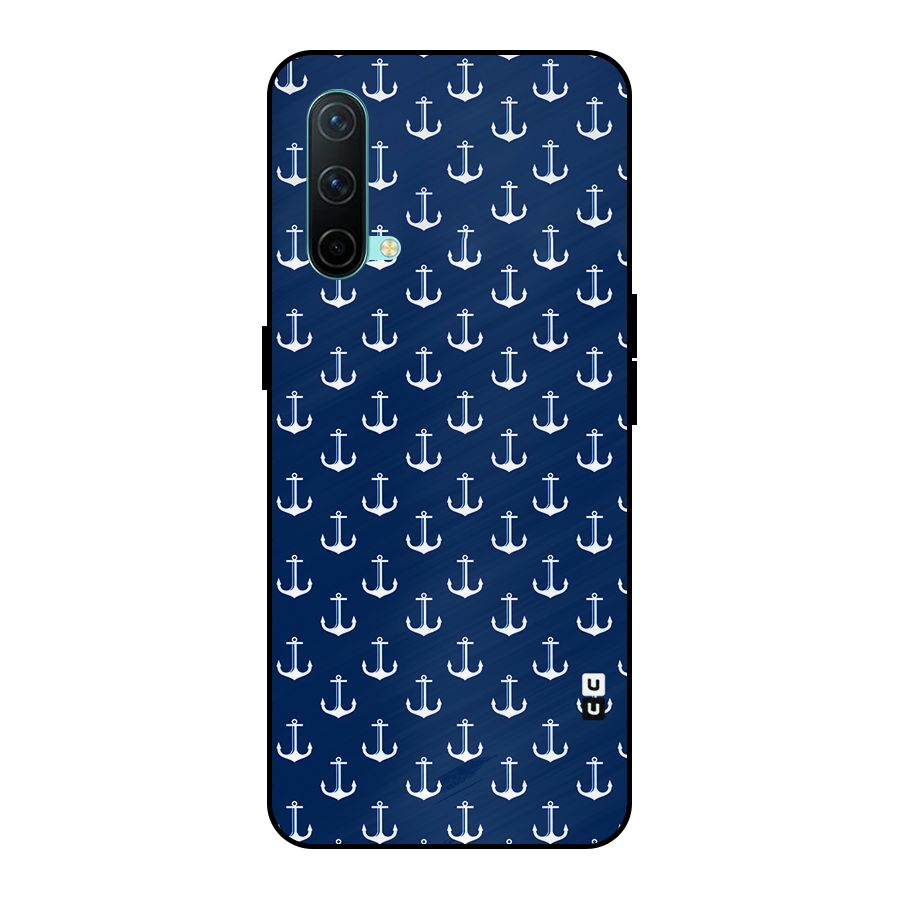 Nautical Pattern Metal Back Case for OnePlus Nord CE 5G