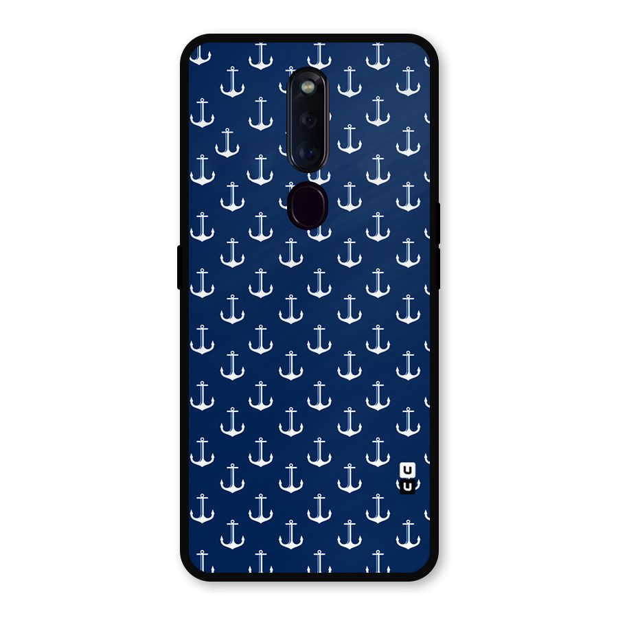 Nautical Pattern Metal Back Case for Oppo F11 Pro