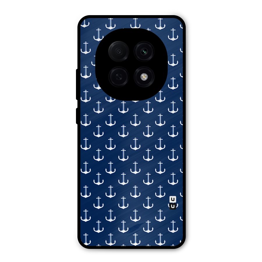Nautical Pattern Metal Back Case for Oppo F29 Pro
