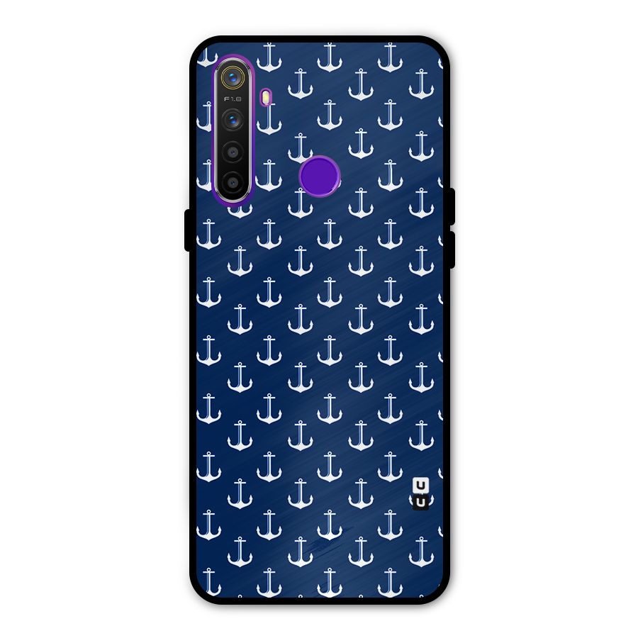 Nautical Pattern Metal Back Case for Realme 5i