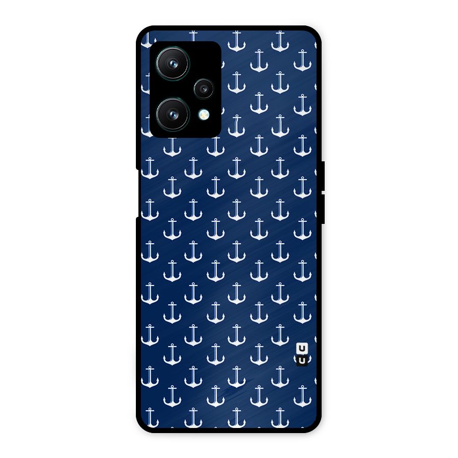 Nautical Pattern Metal Back Case for Realme 9 Pro 5G