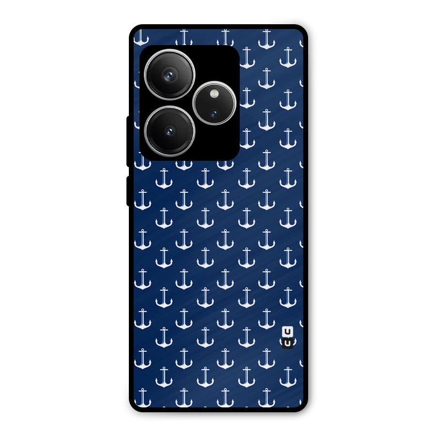 Nautical Pattern Metal Back Case for Realme GT 6