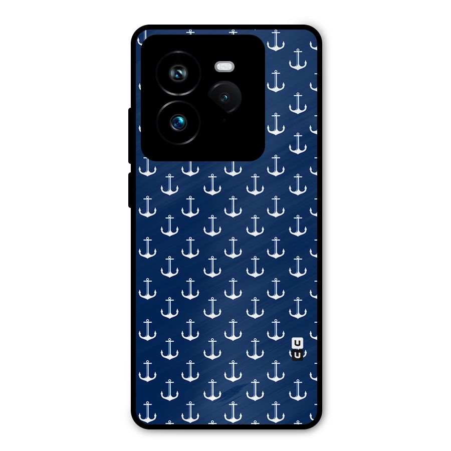 Nautical Pattern Metal Back Case for Realme GT 7 Pro