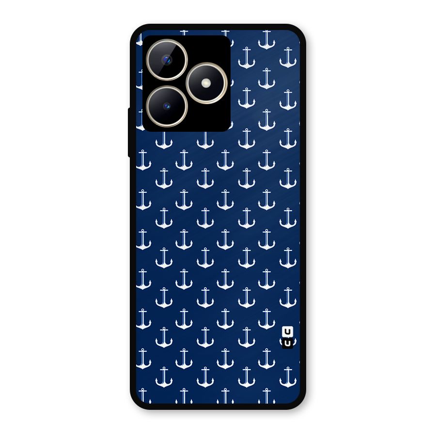 Nautical Pattern Metal Back Case for Realme Narzo N53
