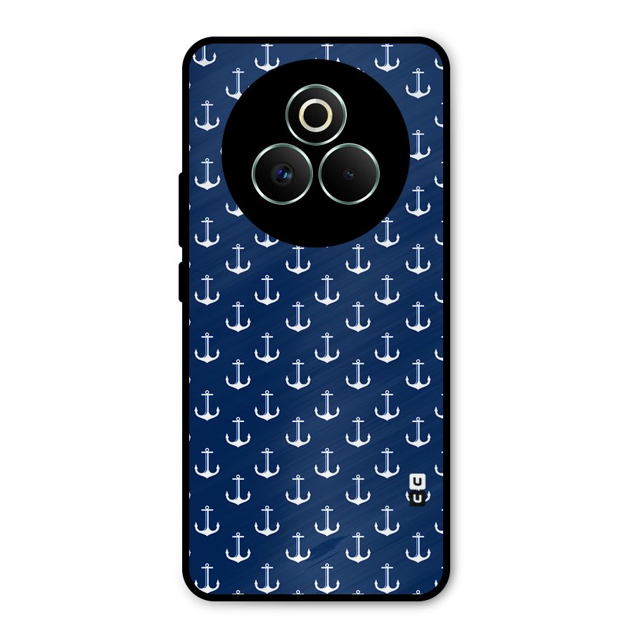 Nautical Pattern Metal Back Case for Realme P3 Pro
