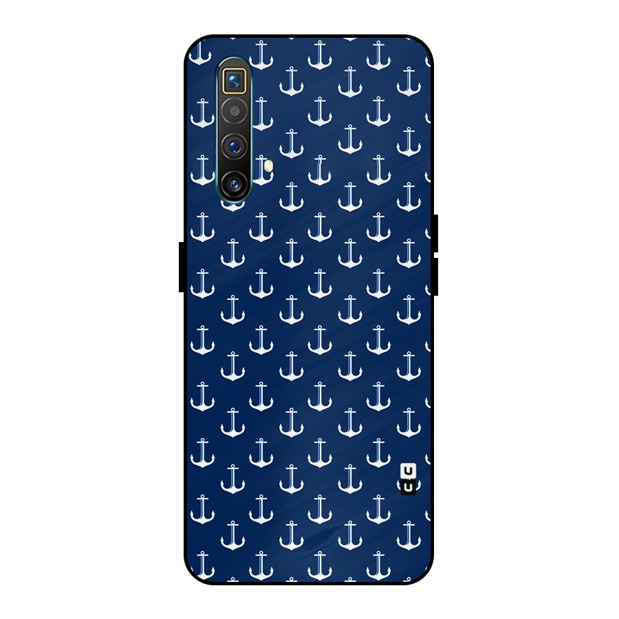 Nautical Pattern Metal Back Case for Realme X3 SuperZoom
