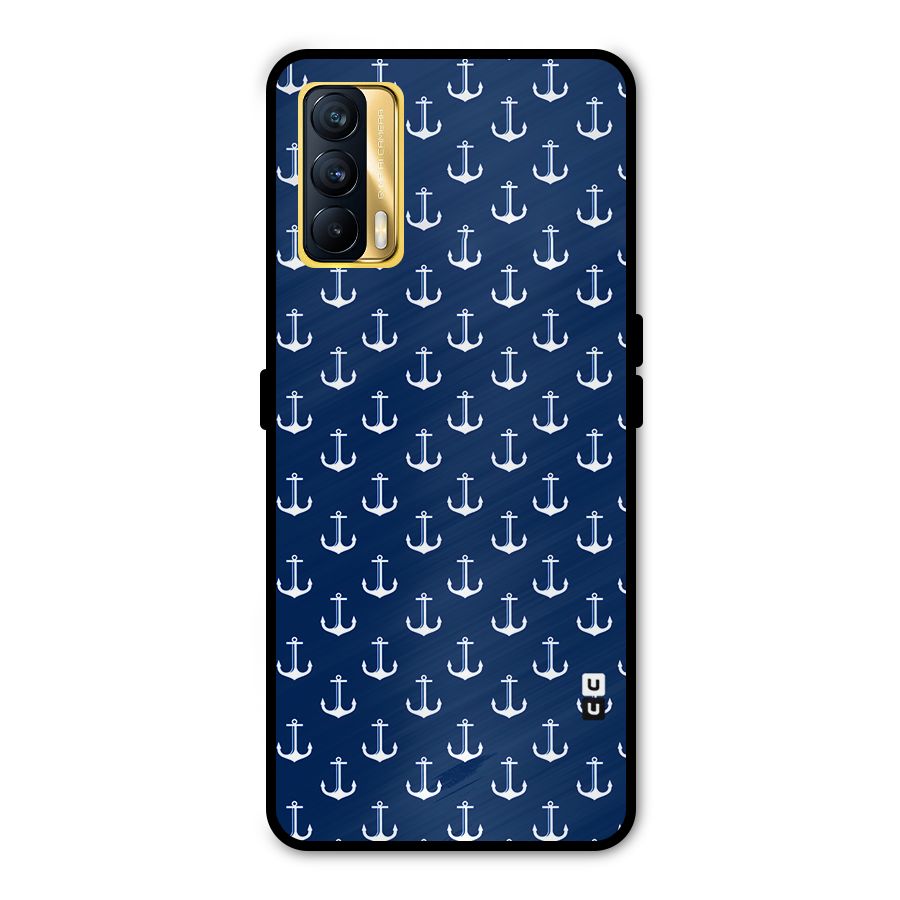 Nautical Pattern Metal Back Case for Realme X7