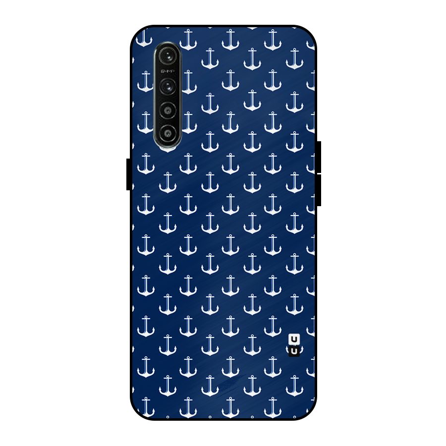 Nautical Pattern Metal Back Case for Realme XT