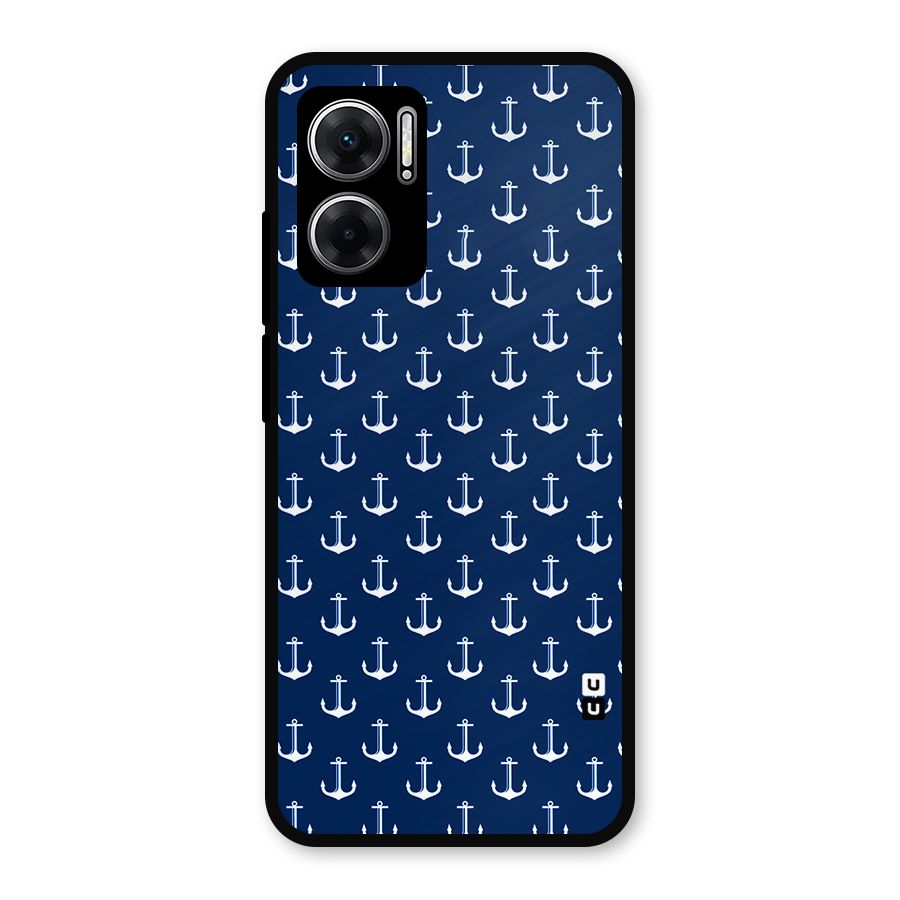 Nautical Pattern Metal Back Case for Redmi 11 Prime 5G