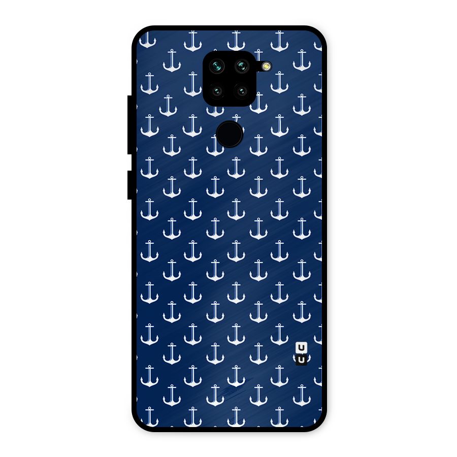 Nautical Pattern Metal Back Case for Redmi Note 9
