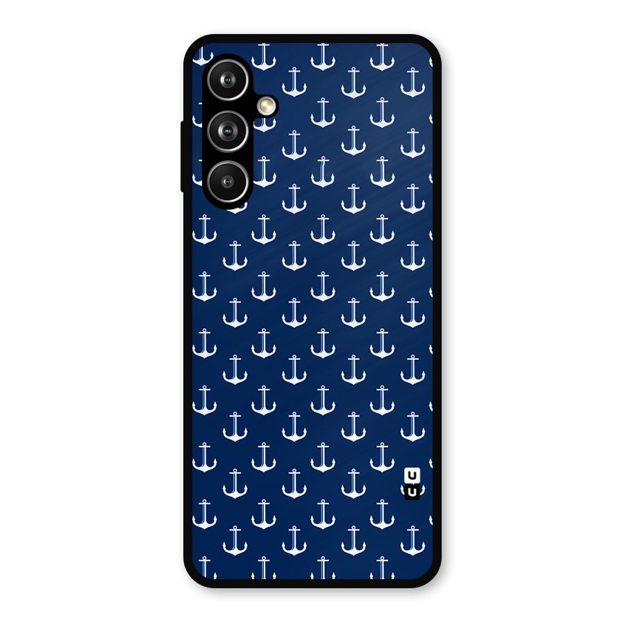 Nautical Pattern Metal Back Case for Samsung Galaxy M54