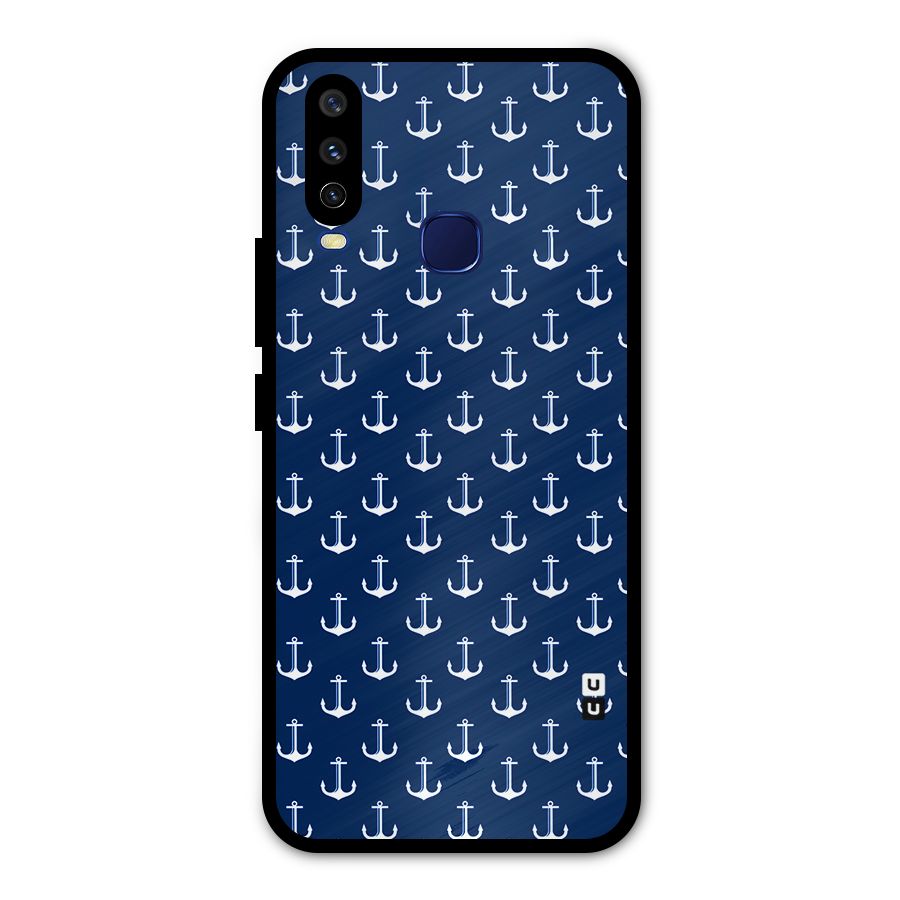 Nautical Pattern Metal Back Case for Vivo V17