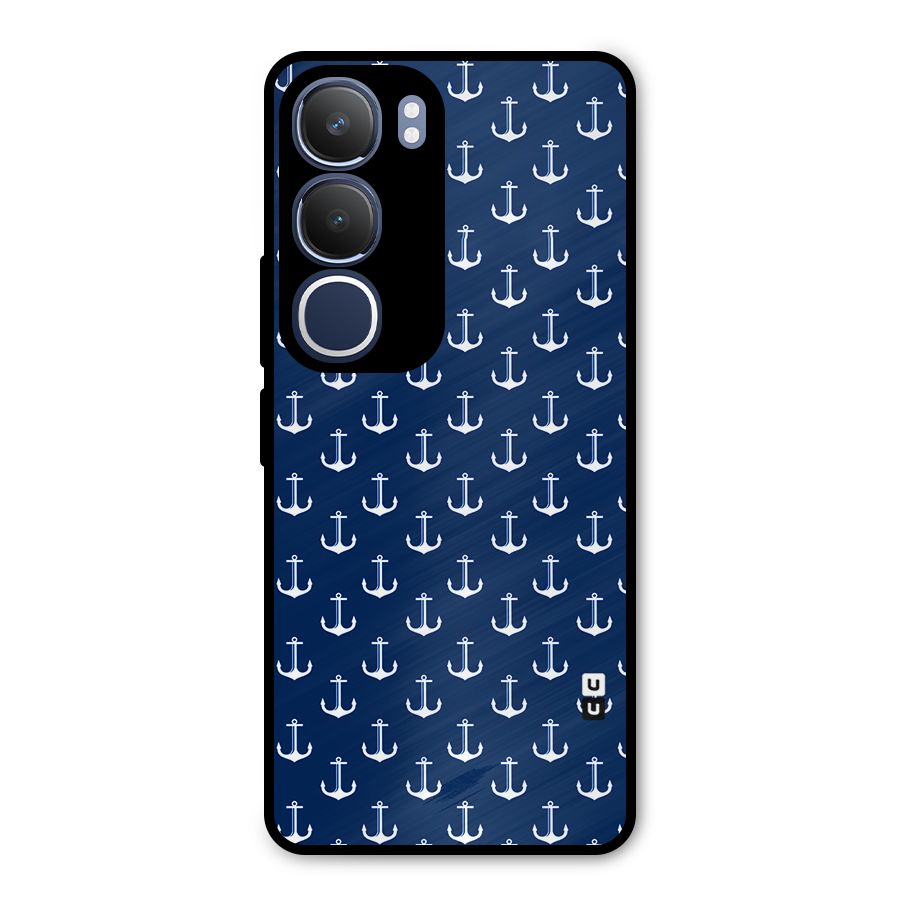 Nautical Pattern Metal Back Case for Vivo Y29