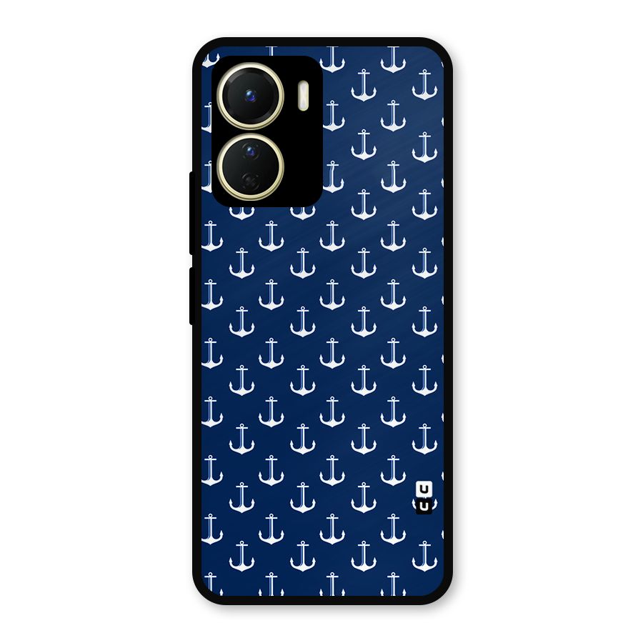 Nautical Pattern Metal Back Case for Vivo Y56