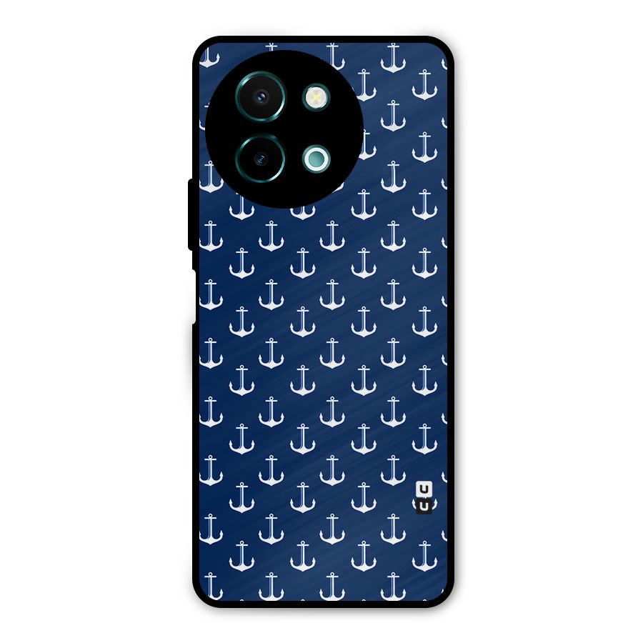 Nautical Pattern Metal Back Case for Vivo Y58