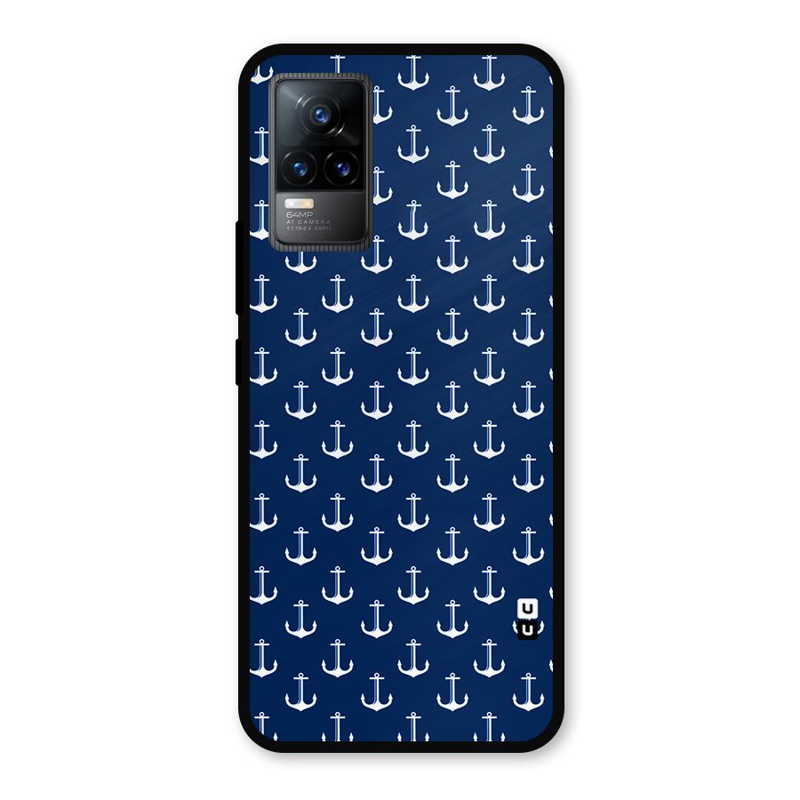 Nautical Pattern Metal Back Case for Vivo Y73