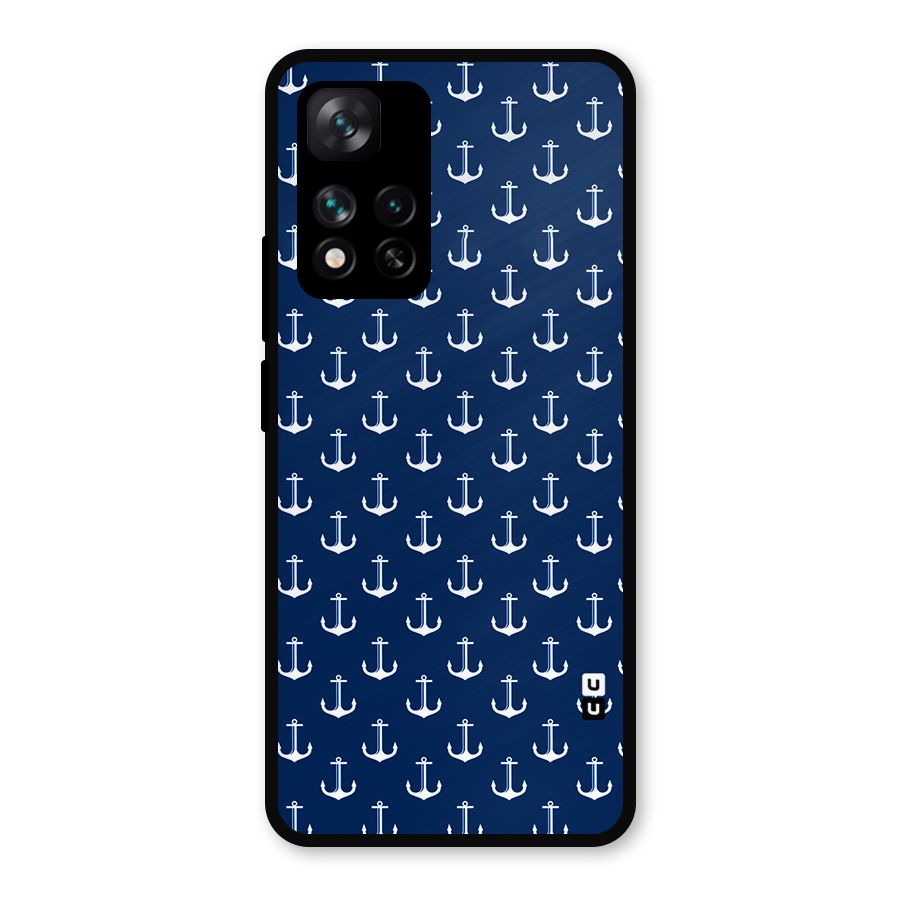 Nautical Pattern Metal Back Case for Xiaomi 11i Hypercharge 5G