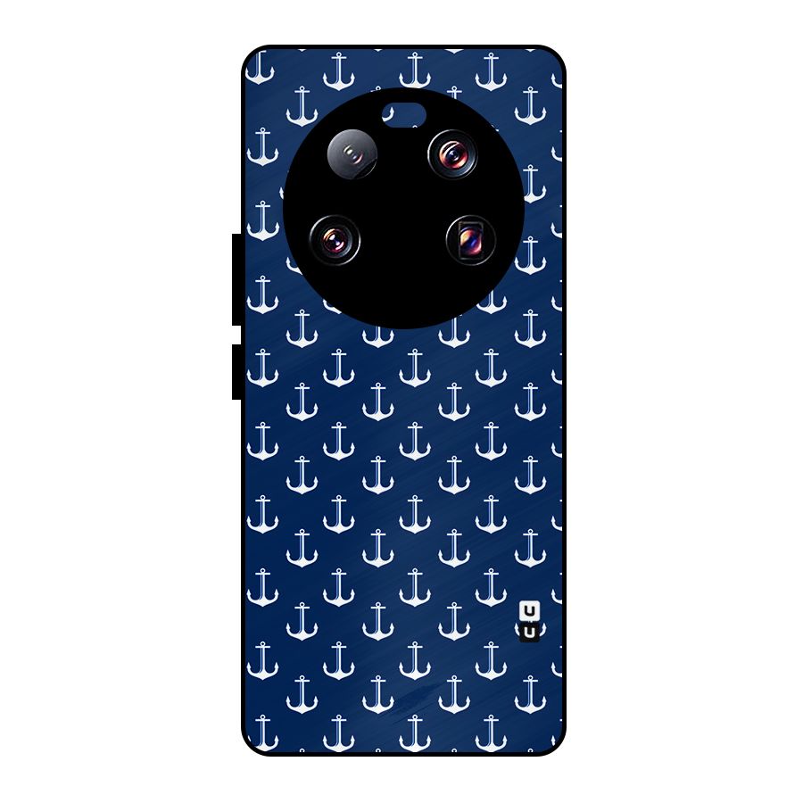 Nautical Pattern Metal Back Case for Xiaomi 13 Ultra