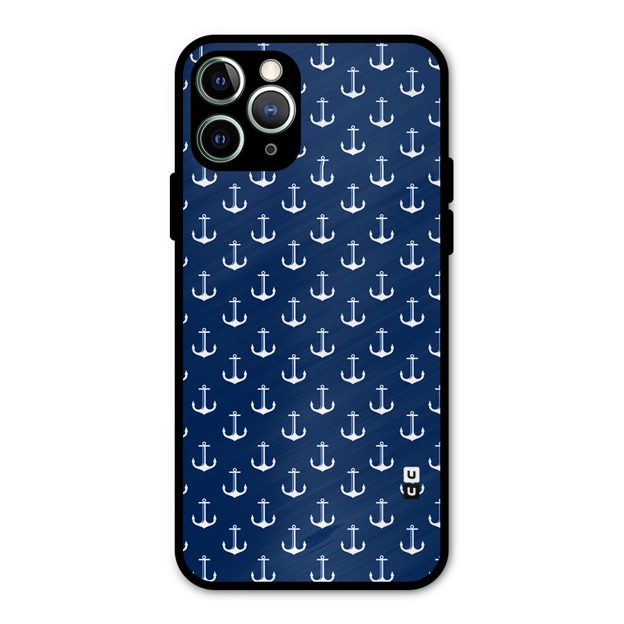 Nautical Pattern Metal Back Case for iPhone 11 Pro Max