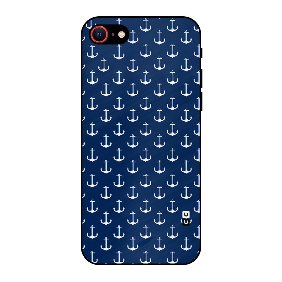 Nautical Pattern Metal Back Case for iPhone 7