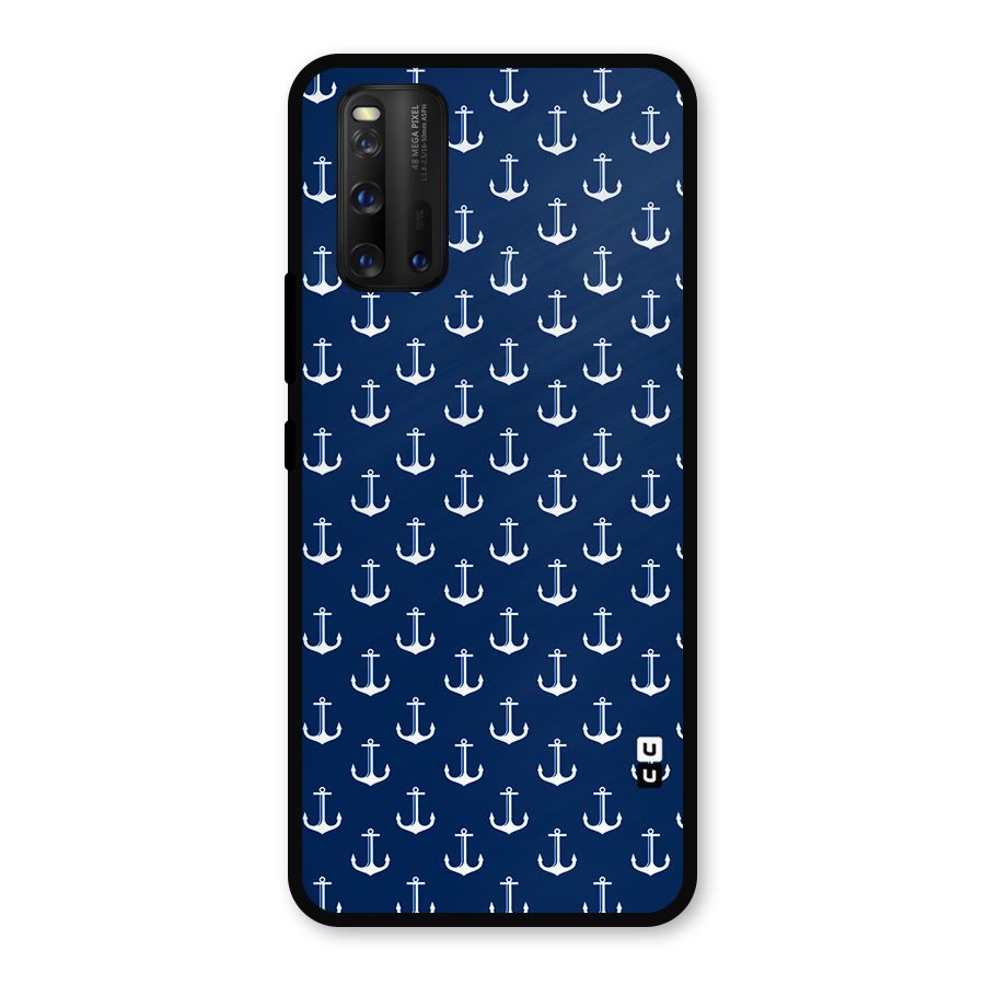 Nautical Pattern Metal Back Case for iQOO 3