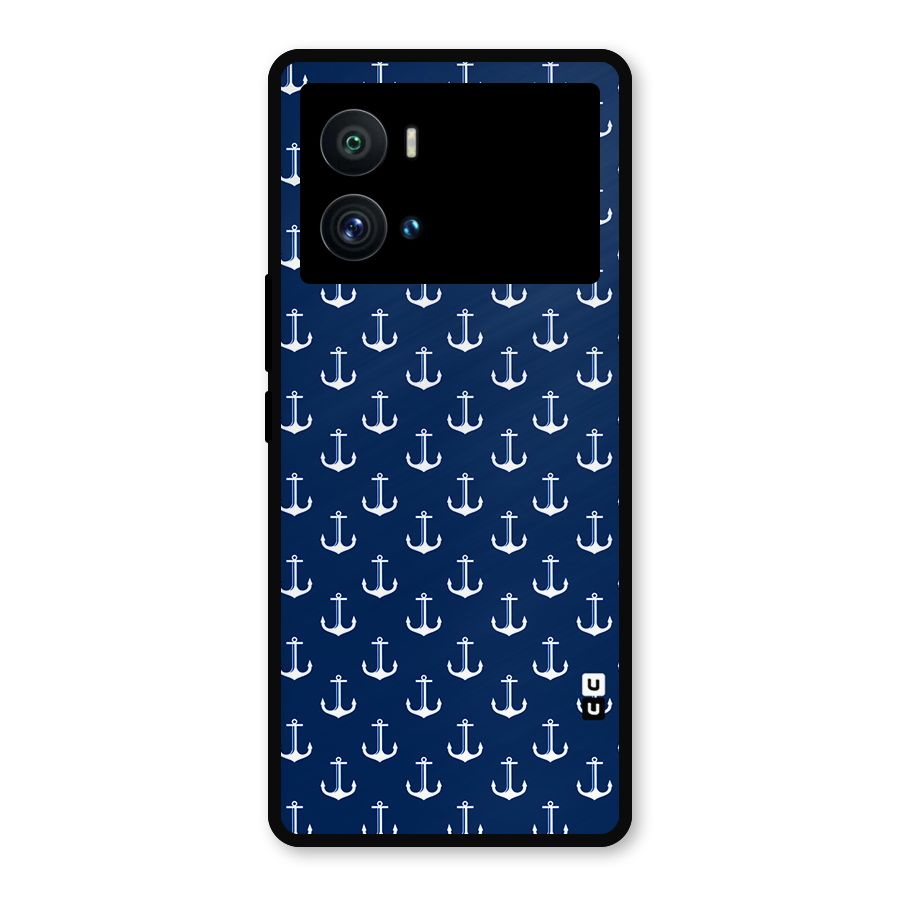 Nautical Pattern Metal Back Case for iQOO 9 Pro