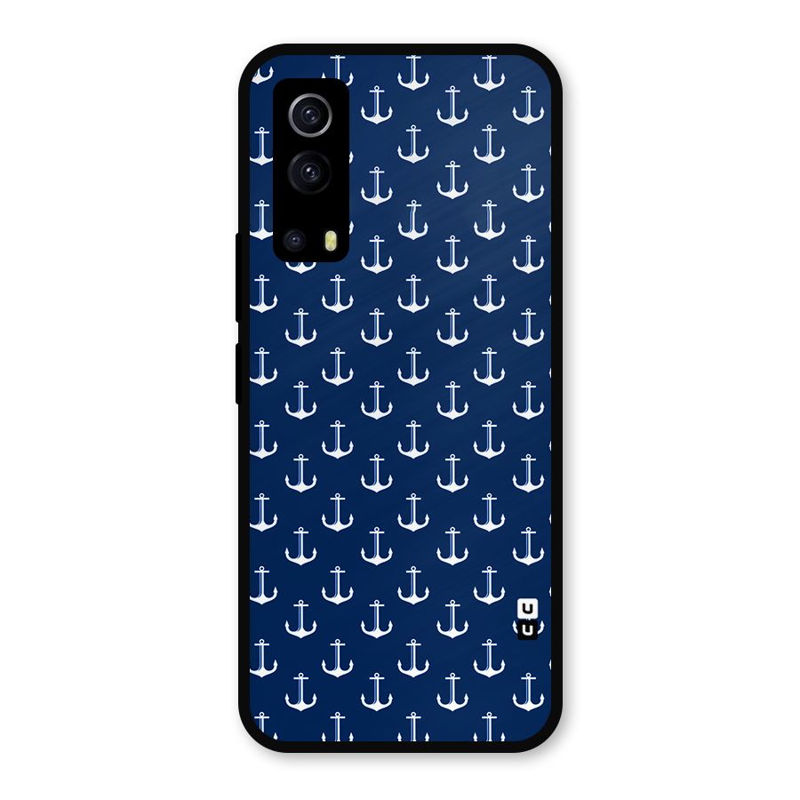 Nautical Pattern Metal Back Case for iQOO Z3