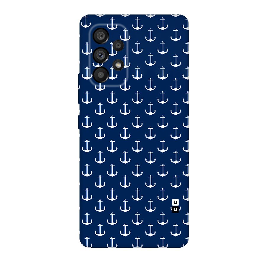 Nautical Pattern Original Polycarbonate Back Case for Galaxy A53 5G