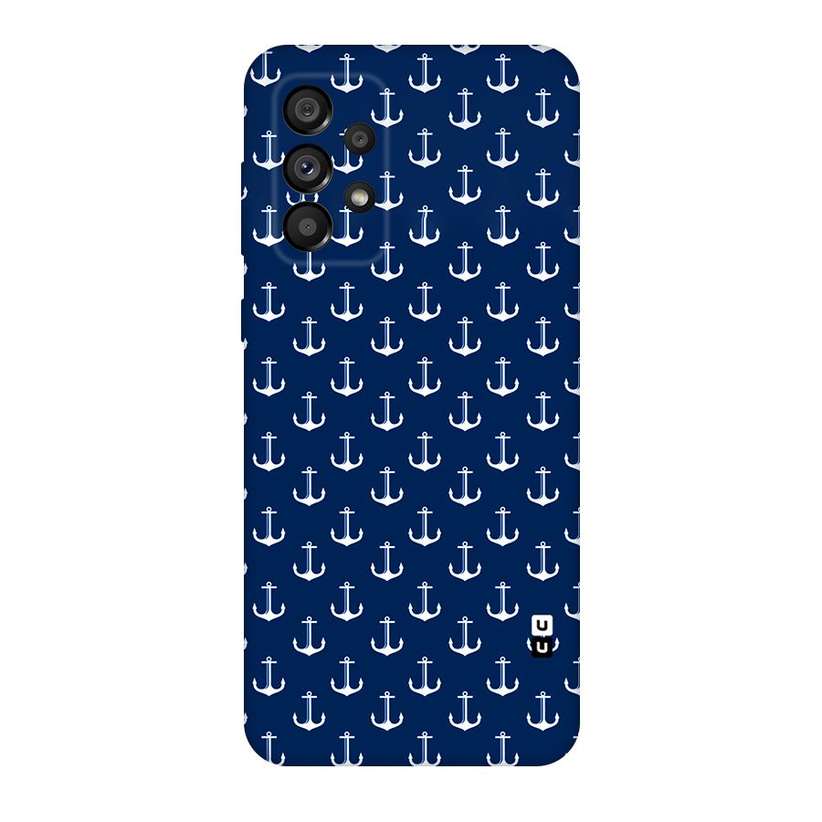 Nautical Pattern Original Polycarbonate Back Case for Galaxy A73 5G