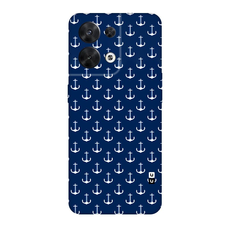 Nautical Pattern Original Polycarbonate Back Case for Oppo Reno8 5G