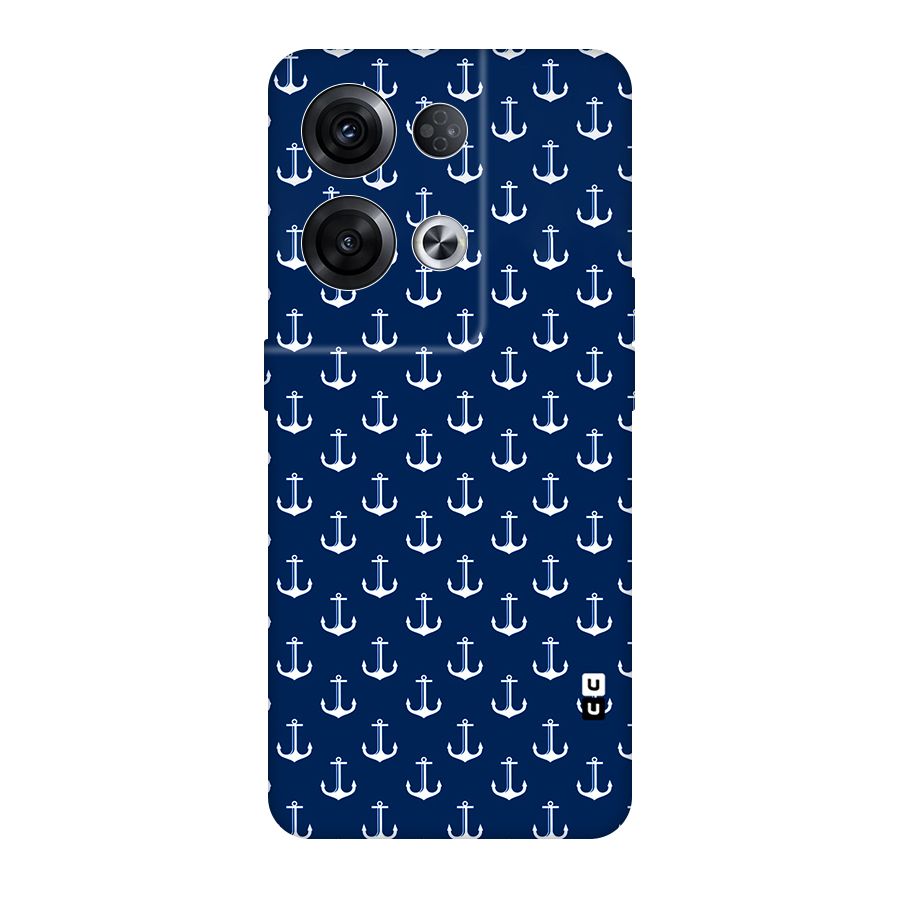 Nautical Pattern Original Polycarbonate Back Case for Oppo Reno8 Pro 5G