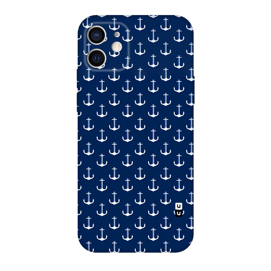 Nautical Pattern Original Polycarbonate Back Case for iPhone 12