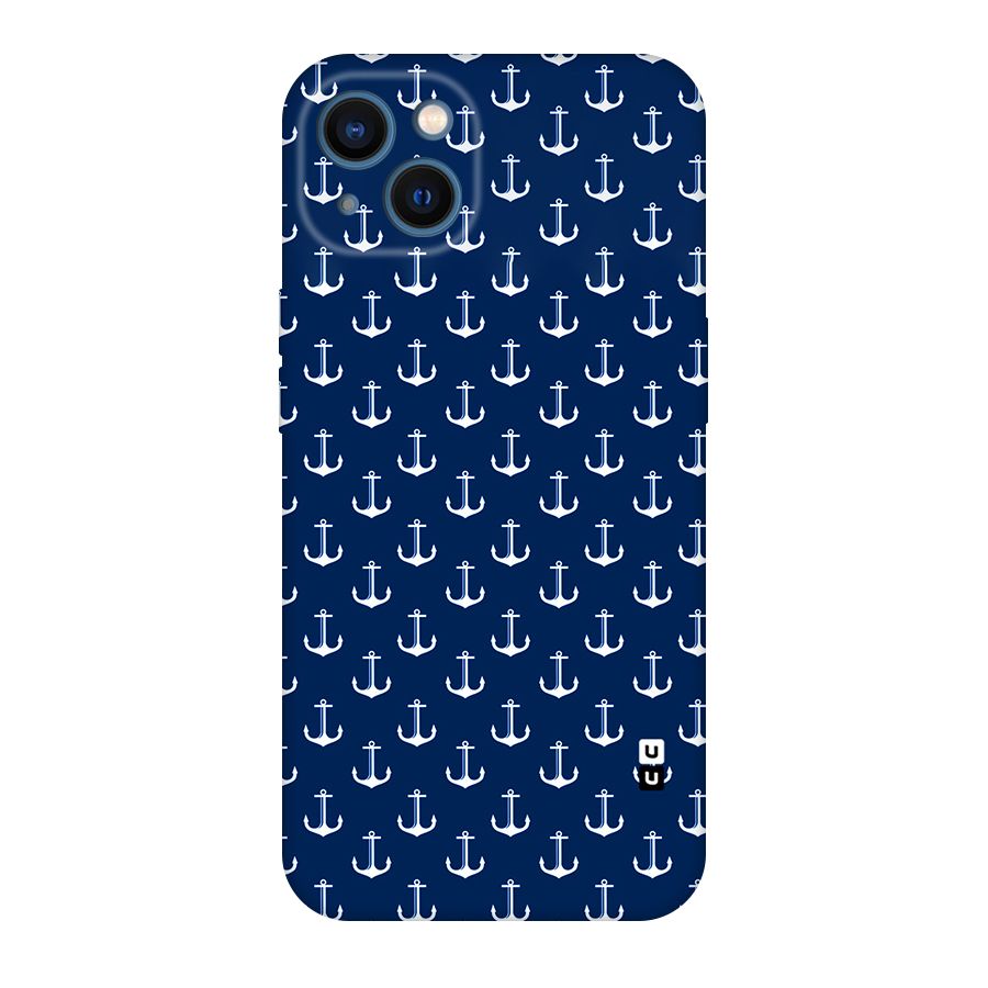 Nautical Pattern Original Polycarbonate Back Case for iPhone 13