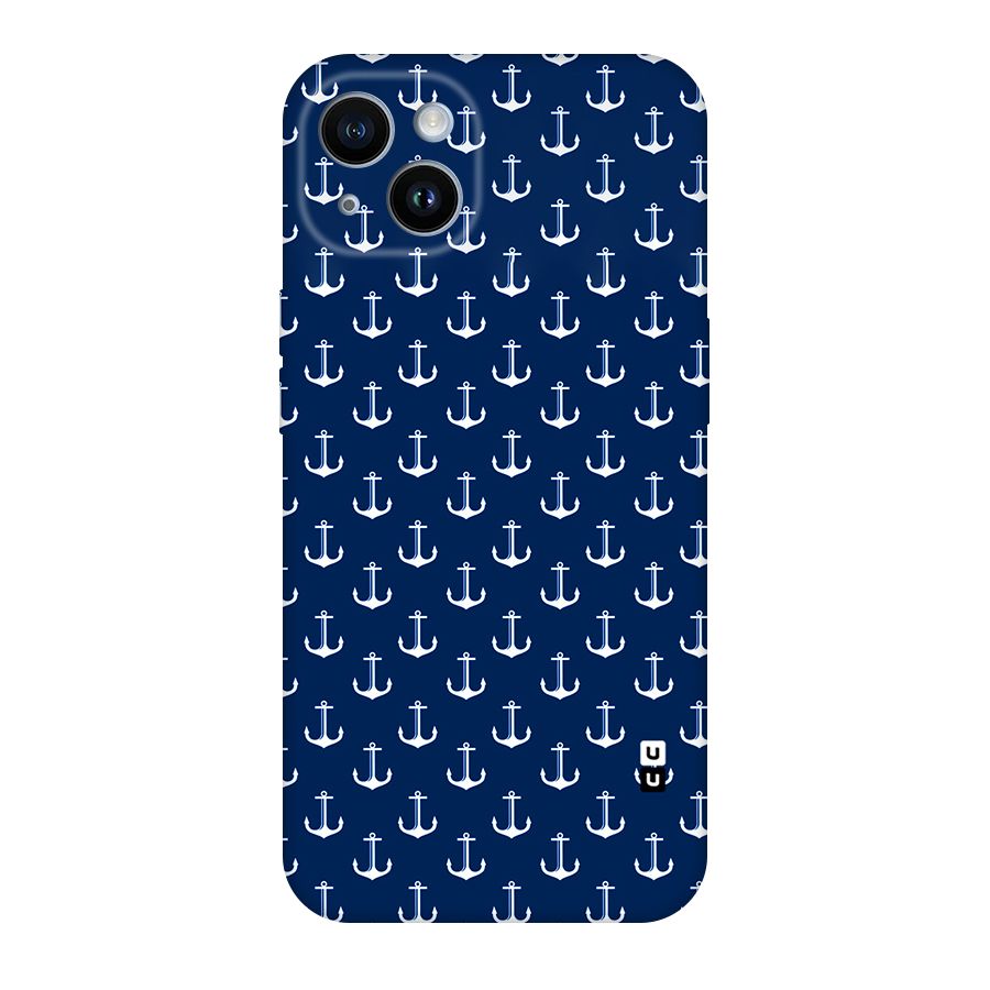 Nautical Pattern Original Polycarbonate Back Case for iPhone 14