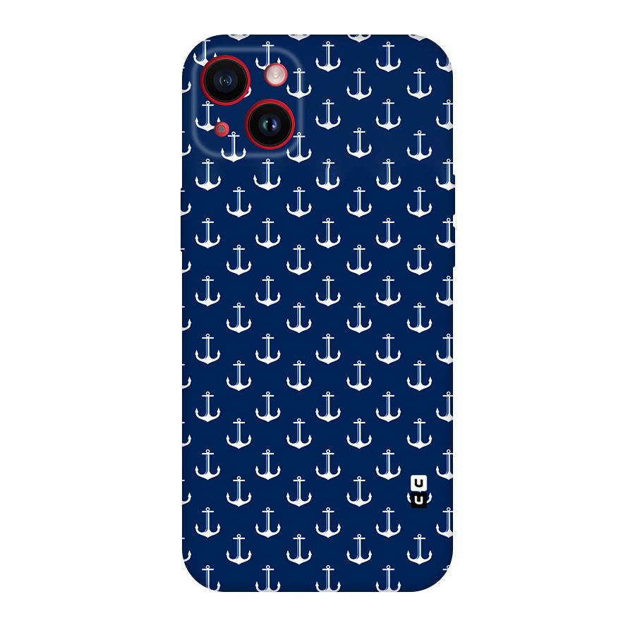 Nautical Pattern Original Polycarbonate Back Case for iPhone 14 Plus