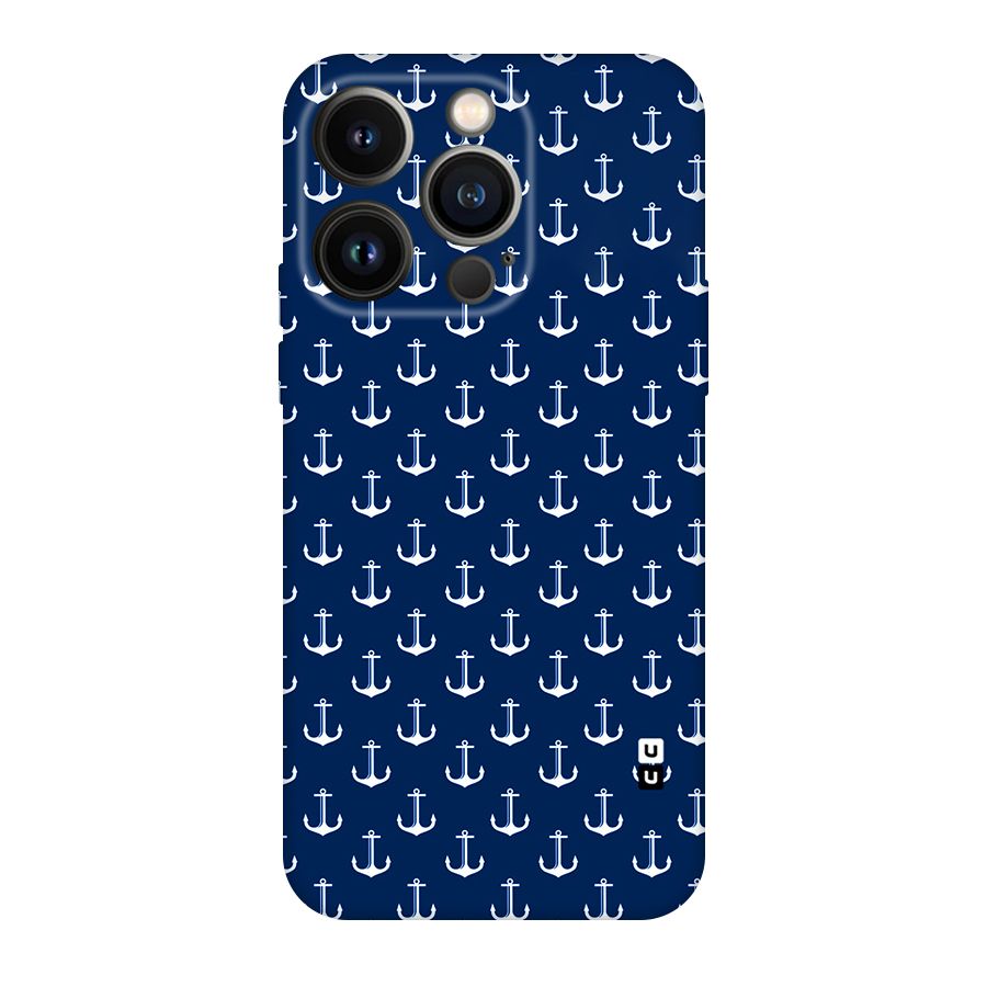 Nautical Pattern Original Polycarbonate Back Case for iPhone 14 Pro