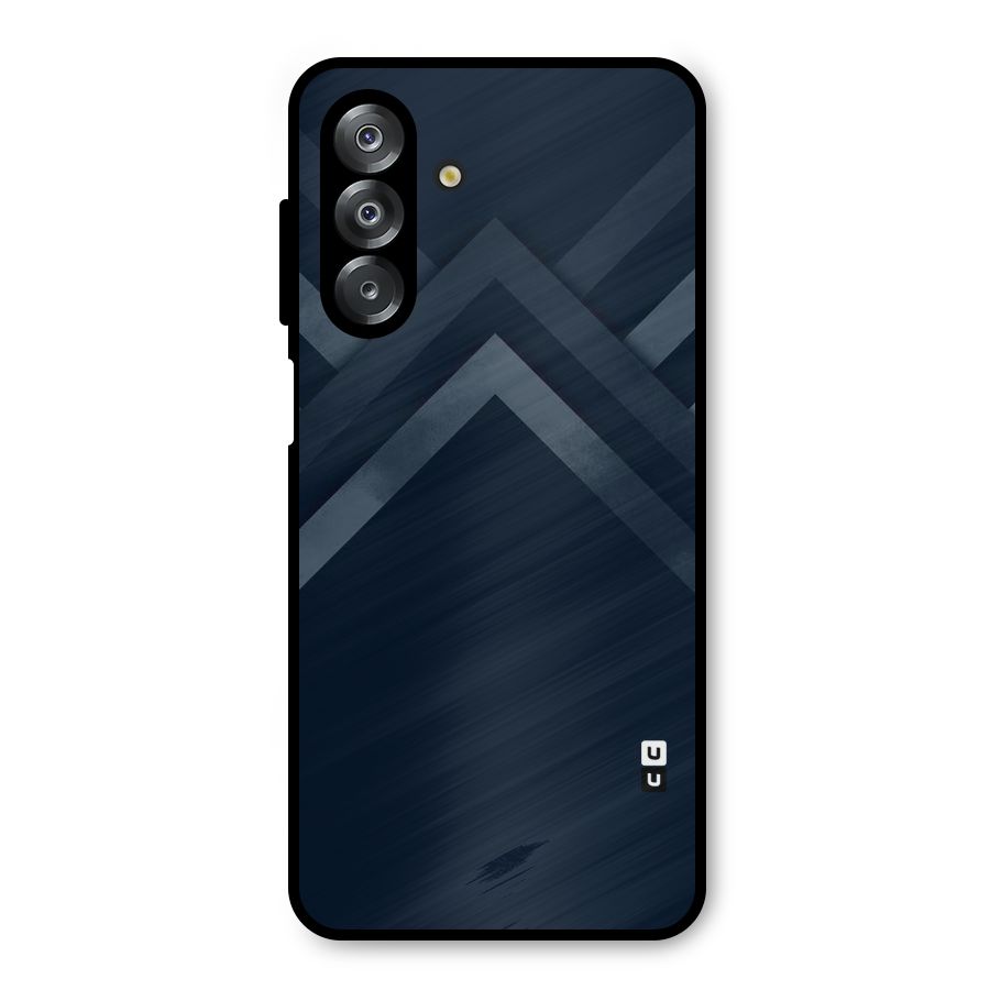 Navy Blue Arrow Metal Back Case for Galaxy A26