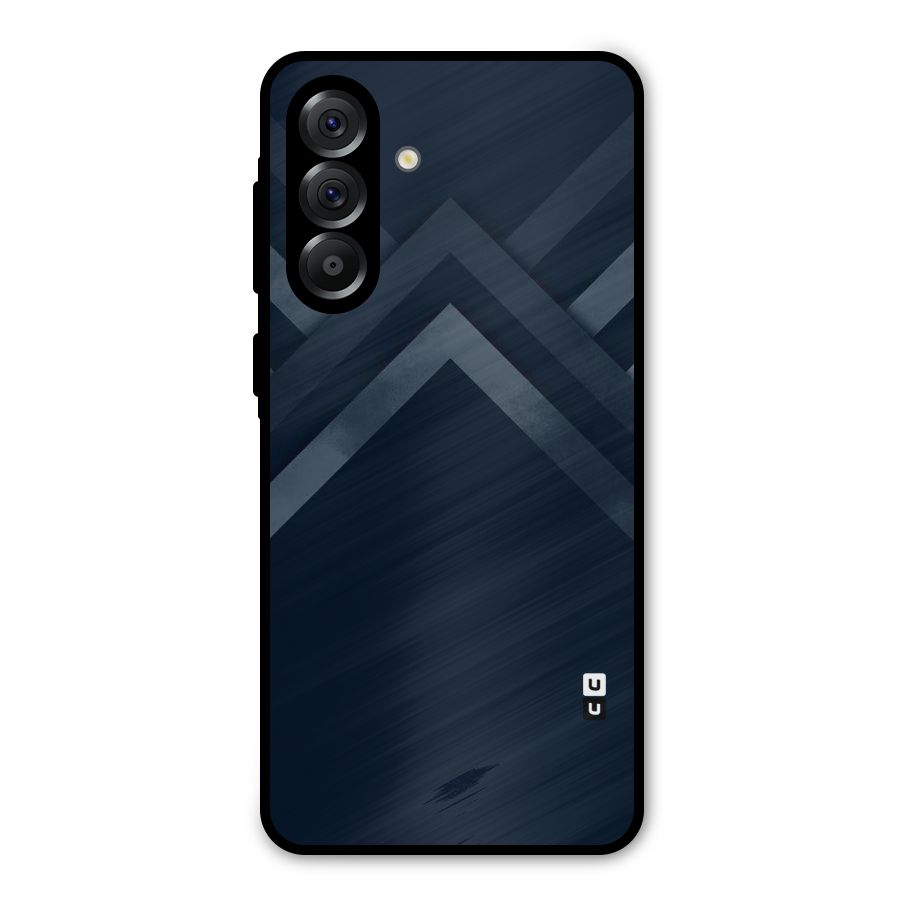 Navy Blue Arrow Metal Back Case for Galaxy A36