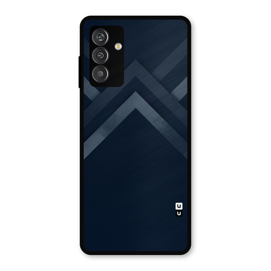 Navy Blue Arrow Metal Back Case for Galaxy F13