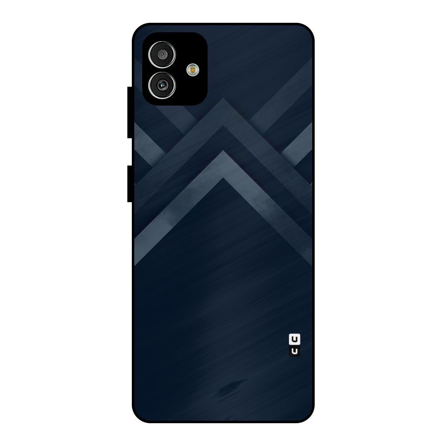 Navy Blue Arrow Metal Back Case for Galaxy M13 5G