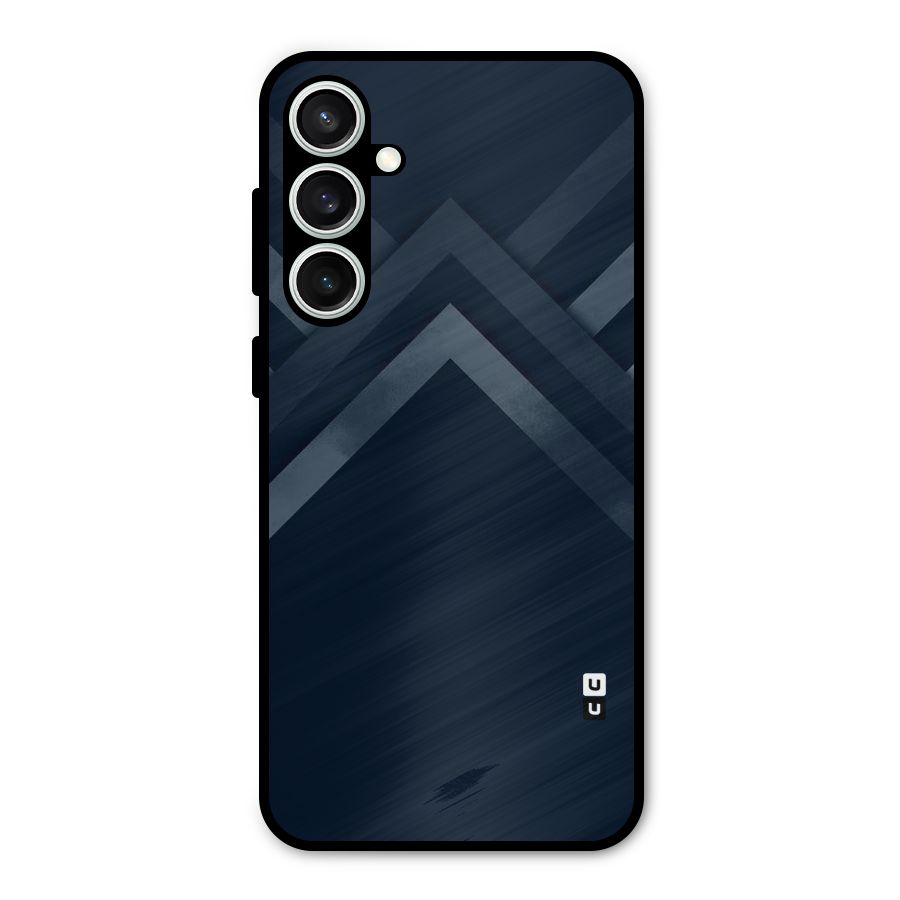 Navy Blue Arrow Metal Back Case for Galaxy S23 FE