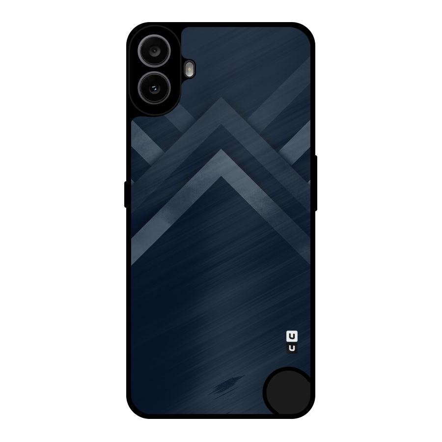 Navy Blue Arrow Metal Back Case for Nothing CMF Phone 1