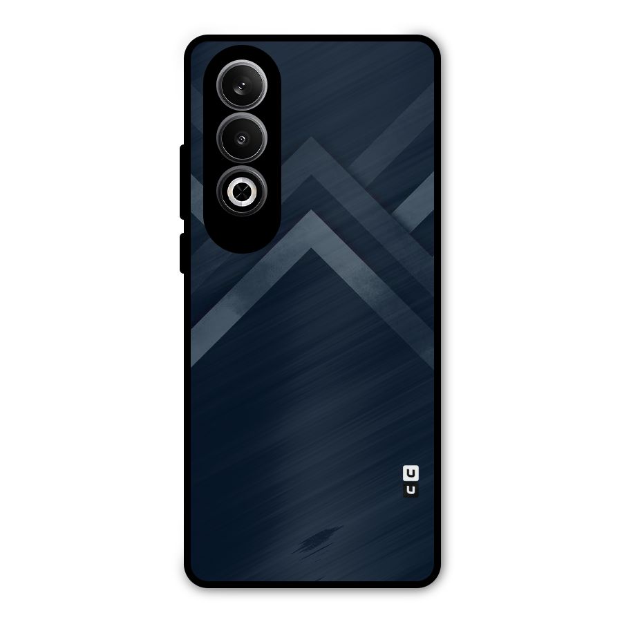 Navy Blue Arrow Metal Back Case for OnePlus Nord CE4